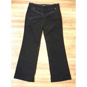 J. Crew Womens Casual Winter Work School Comfy Grunge Sz 6 Corduroy Pants Black